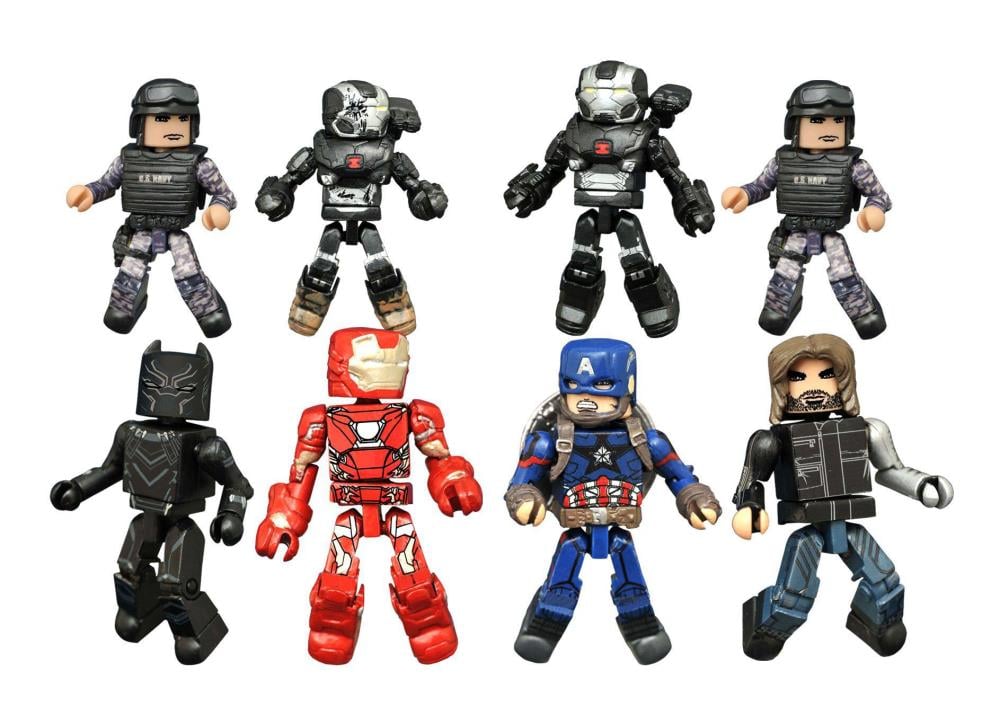 Marvel Minimates Wave 66 Captain America: Civil War Two Pack Set of 4