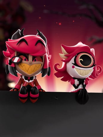 Hazbin Hotel Monitor Buddiez Alastor & Niffty Vinyl Figure Set