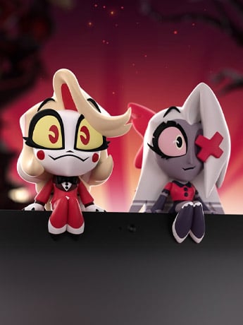 Hazbin Hotel Monitor Buddiez Charlie & Vaggie Vinyl Figure Set