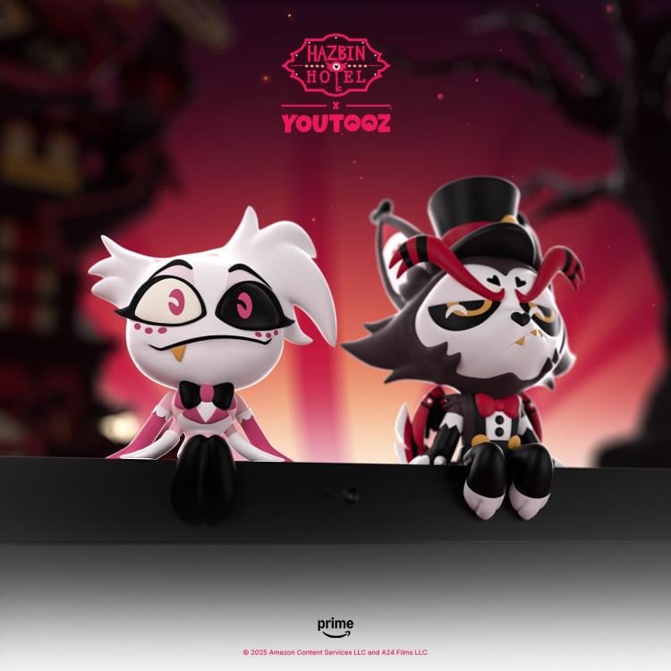 HAZBIN HOTEL Husk Angel Dust フィギュア Hazbin Hotel Monitor Buddiez Angel Dust & Husk Vinyl Figure Set