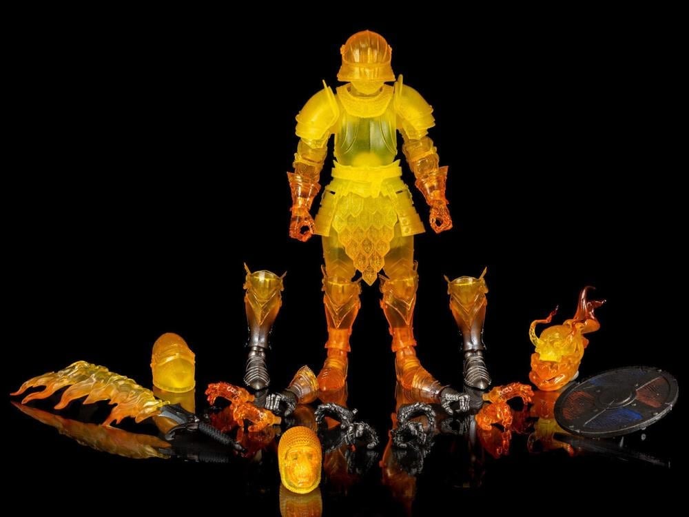 Mythic Legions: Order of Beyithirr Beyithirr Fiery Breath Set with Burning Knight Action Figure Gallery Image 9