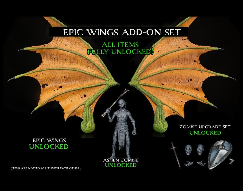 Mythic Legions: Order of Beyithirr Beyithirr Wing Set with Ashen Zombie Action Figure Gallery Image 3