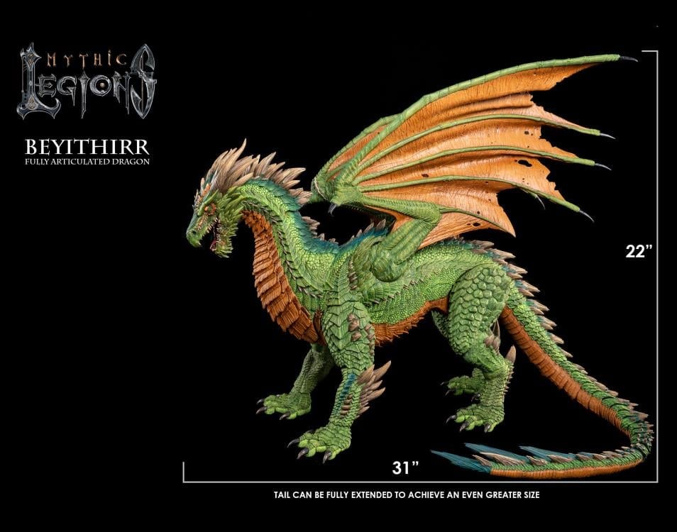 Mythic Legions: Order of Beyithirr Beyithirr the Green Action Figure Set with Sir Benegarr, Ashen Skeleton, and Beyithirr's Fury Gallery Image 6