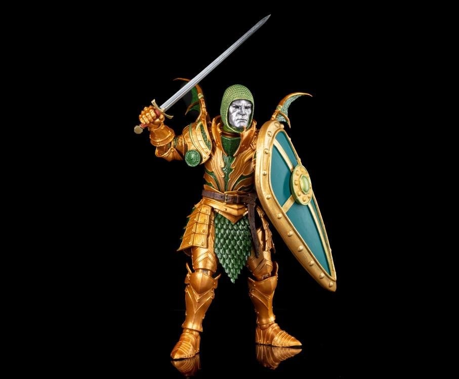 Mythic Legions: Order of Beyithirr Beyithirr the Green Action Figure Set with Sir Benegarr, Ashen Skeleton, and Beyithirr's Fury Gallery Image 16