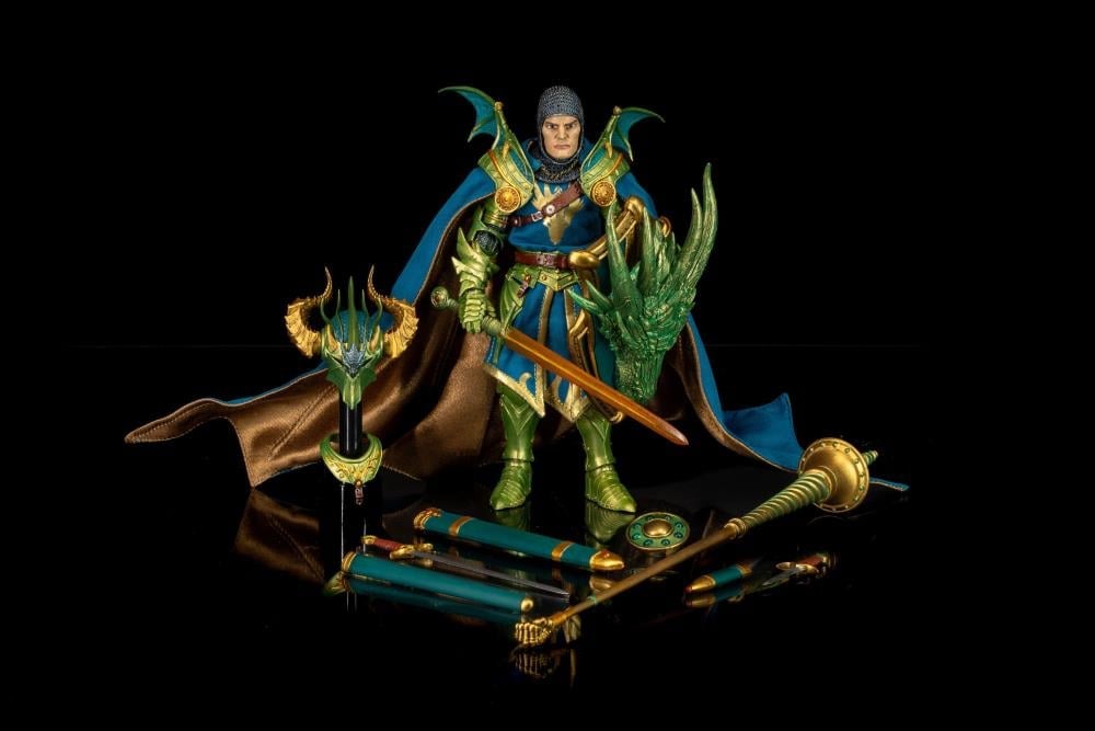 Mythic Legions: Order of Beyithirr Beyithirr the Green Action Figure Set with Sir Benegarr, Ashen Skeleton, and Beyithirr's Fury Gallery Image 10