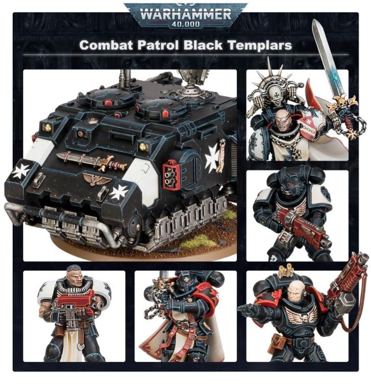 Warhammer 40,000 Black Templars Combat Patrol Miniatures Set Gallery Image 4