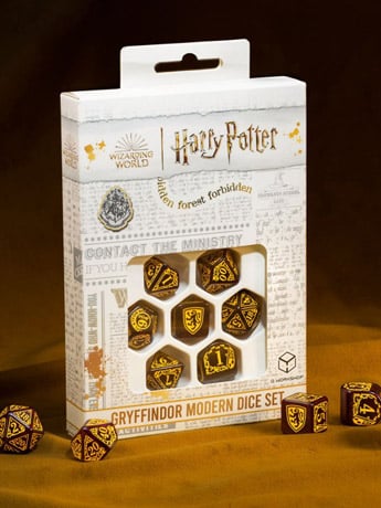 Harry Potter Gryffindor Modern Dice Set (Red) Gallery Image 2