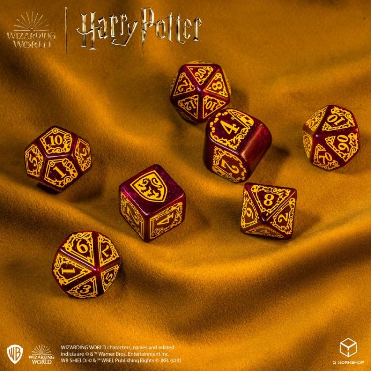Harry Potter Gryffindor Modern Dice Set (Red) Gallery Image 6