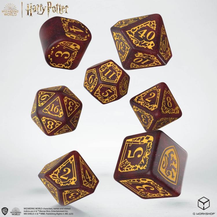Harry Potter Gryffindor Modern Dice Set (Red) Gallery Image 3