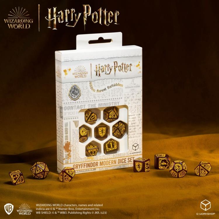 Harry Potter Gryffindor Modern Dice Set (Red) Gallery Image 9