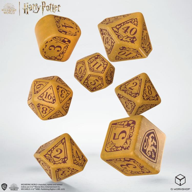 Harry Potter Gryffindor Modern Dice Set (Gold) Gallery Image 3