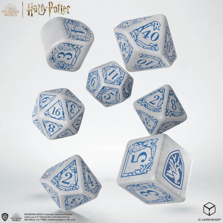Harry Potter Ravenclaw Modern Dice Set (White) Gallery Image 3