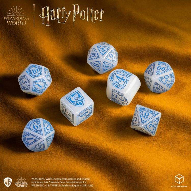 Harry Potter Ravenclaw Modern Dice Set (White) Gallery Image 6