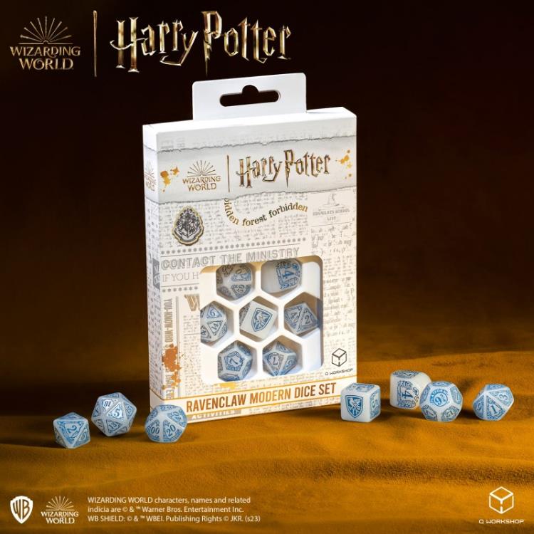 Harry Potter Ravenclaw Modern Dice Set (White) Gallery Image 10