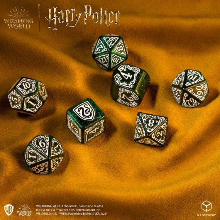 Harry Potter Slytherin Modern Dice Set (Green) Gallery Image 6
