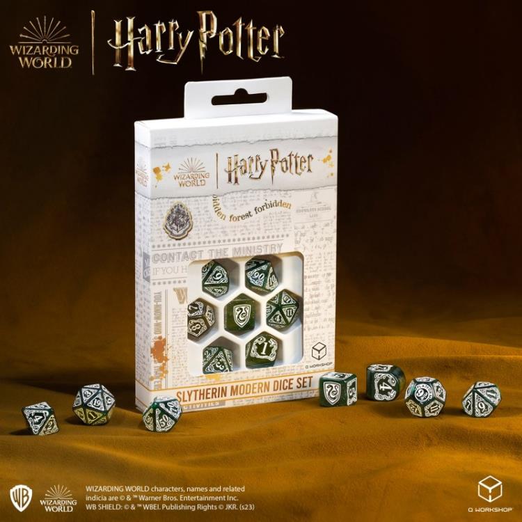 Harry Potter Slytherin Modern Dice Set (Green) Gallery Image 9