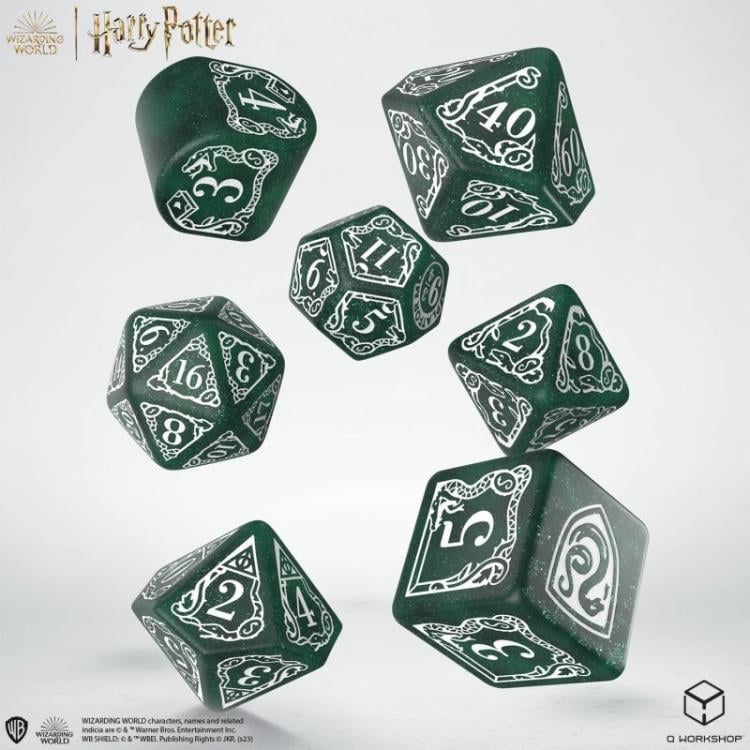 Harry Potter Slytherin Modern Dice Set (Green) Gallery Image 3