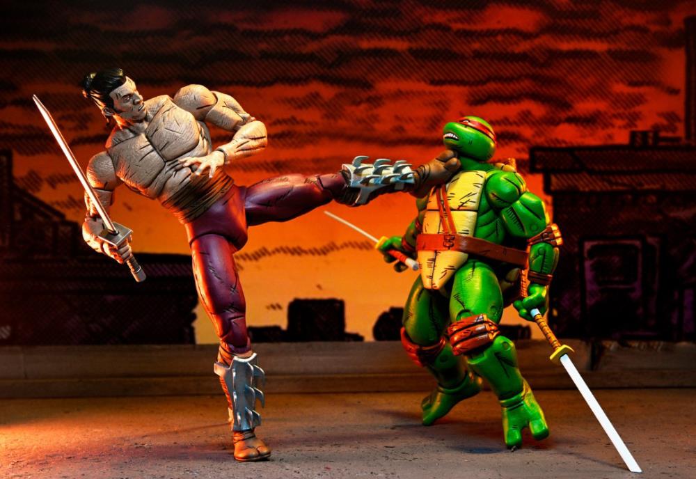 Teenage Mutant Ninja Turtles Worms of Madness Shredder (Mirage Comics) Action Figure Two-Pack Gallery Image 14
