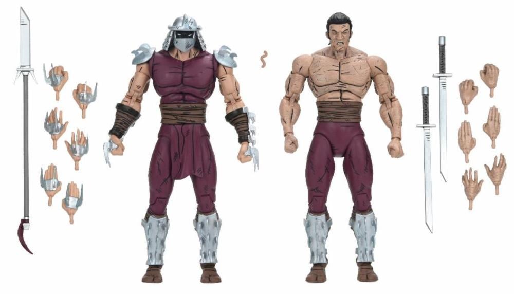Teenage Mutant Ninja Turtles Worms of Madness Shredder (Mirage Comics) Action Figure Two-Pack Gallery Image 18