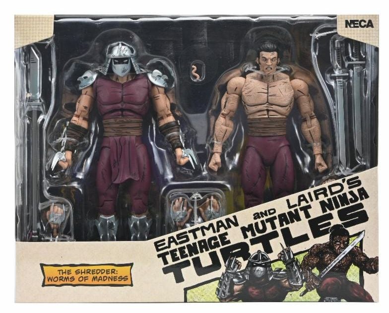 Teenage Mutant Ninja Turtles Worms of Madness Shredder (Mirage Comics) Action Figure Two-Pack Gallery Image 19