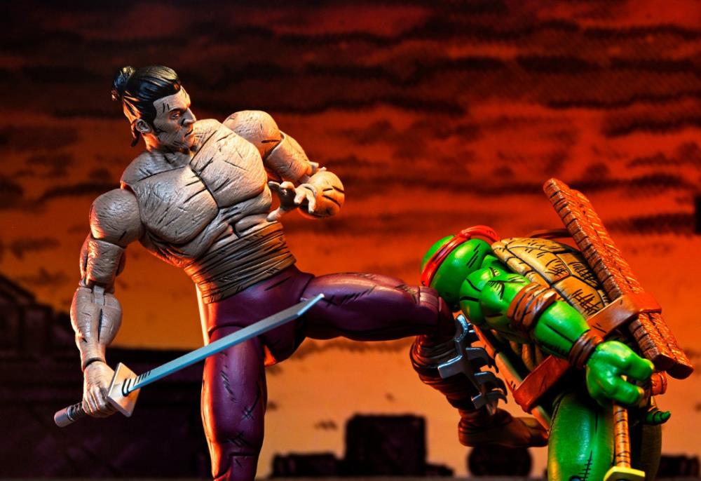 Teenage Mutant Ninja Turtles Worms of Madness Shredder (Mirage Comics) Action Figure Two-Pack Gallery Image 17