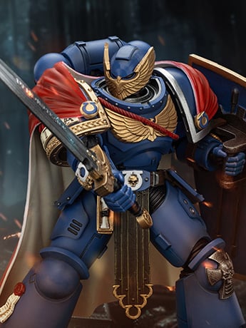 Warhammer 40,000: Space Marine 2 Ultramarines Victrix Honour Guard With Storm Shield And Power Sword 1/18 Scale Action Figure Gallery Image 2