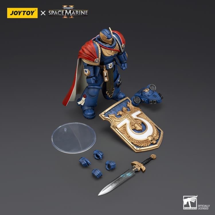 Warhammer 40,000: Space Marine 2 Ultramarines Victrix Honour Guard With Storm Shield And Power Sword 1/18 Scale Action Figure Gallery Image 13