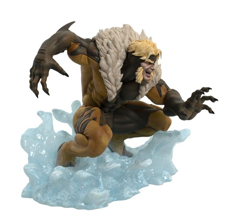 Marvel Gallery Comic Sabretooth Figure Diorama Gallery Image 5