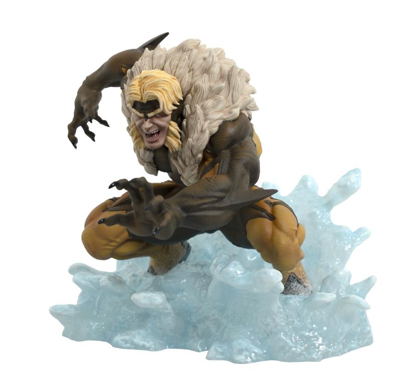 Marvel Gallery Comic Sabretooth Figure Diorama Gallery Image 4