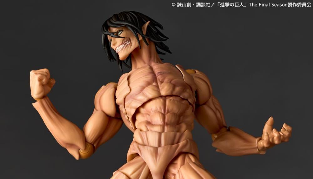 Attack on Titan Amazing Yamaguchi Revoltech NR084 Attack Titan (Eren Yeager) Action Figure (Reissue) Gallery Image 12