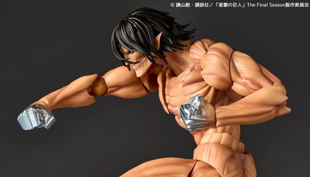 Attack on Titan Amazing Yamaguchi Revoltech NR084 Attack Titan (Eren Yeager) Action Figure (Reissue) Gallery Image 11