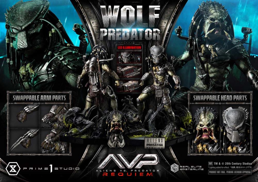 Aliens vs. Predator: Requiem Real Elite Masterline Wolf Predator 1/3 Scale Statue Gallery Image 91