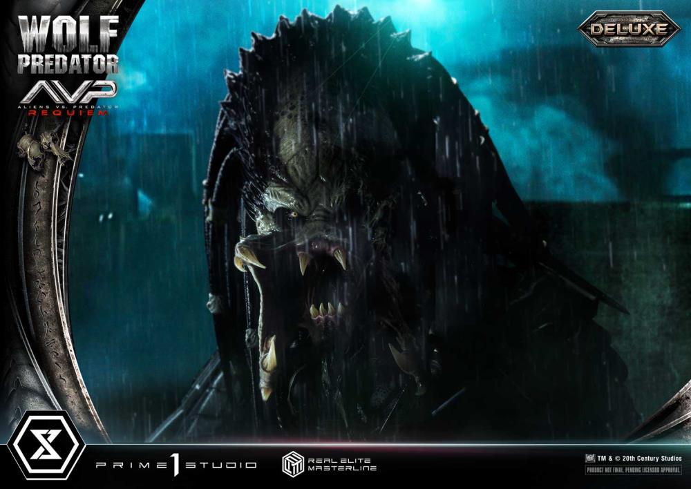Aliens vs. Predator: Requiem Real Elite Masterline Wolf Predator (Deluxe Ver.) 1/3 Scale Statue Gallery Image 39