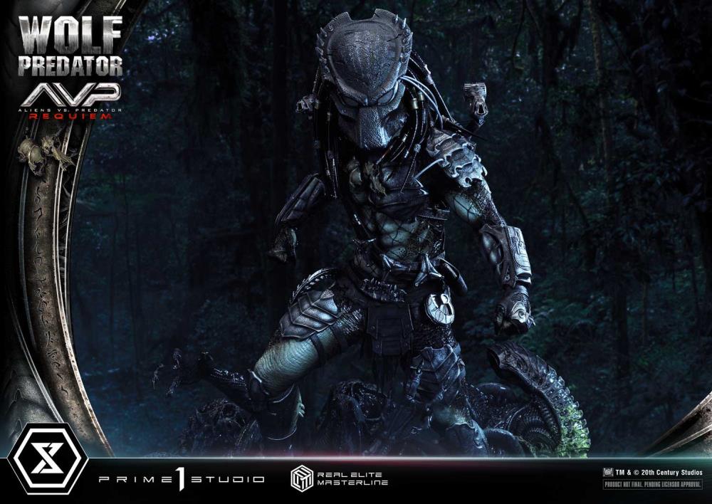 Aliens vs. Predator: Requiem Real Elite Masterline Wolf Predator (Deluxe Ver.) 1/3 Scale Statue Gallery Image 56