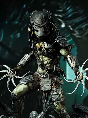 Aliens vs. Predator: Requiem Real Elite Masterline Wolf Predator (Deluxe Ver.) 1/3 Scale Statue Gallery Image 2