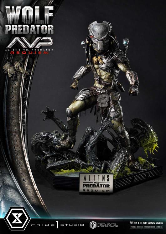 Aliens vs. Predator: Requiem Real Elite Masterline Wolf Predator (Deluxe Ver.) 1/3 Scale Statue Gallery Image 125