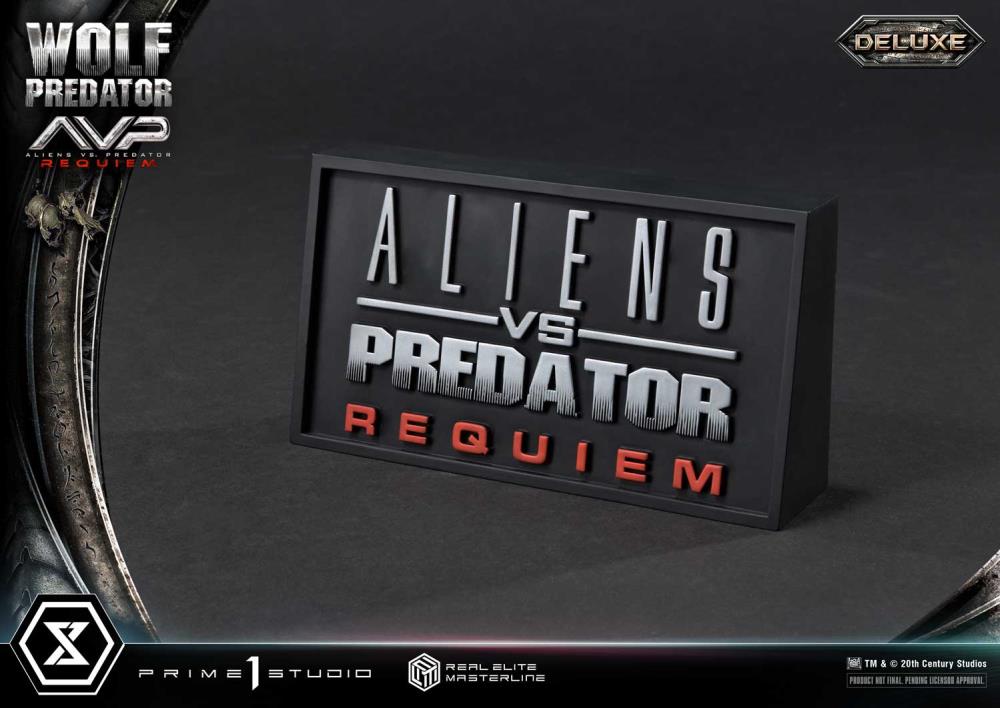 Aliens vs. Predator: Requiem Real Elite Masterline Wolf Predator (Deluxe Ver.) 1/3 Scale Statue Gallery Image 166