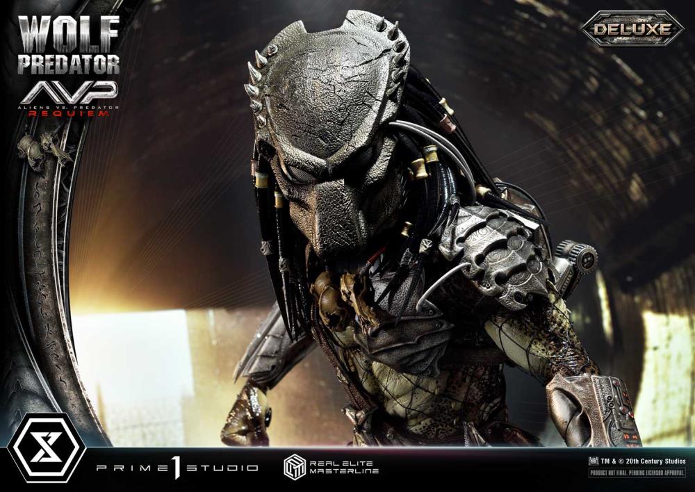 Aliens vs. Predator: Requiem Real Elite Masterline Wolf Predator (Deluxe Ver.) 1/3 Scale Statue Gallery Image 73