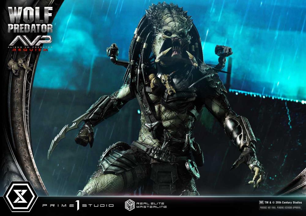 Aliens vs. Predator: Requiem Real Elite Masterline Wolf Predator (Deluxe Ver.) 1/3 Scale Limited Edition Statue (with Bonus) Gallery Image 34