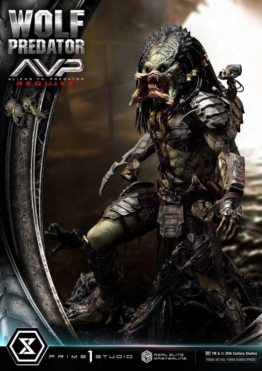 Aliens vs. Predator: Requiem Real Elite Masterline Wolf Predator (Deluxe Ver.) 1/3 Scale Limited Edition Statue (with Bonus) Gallery Image 62
