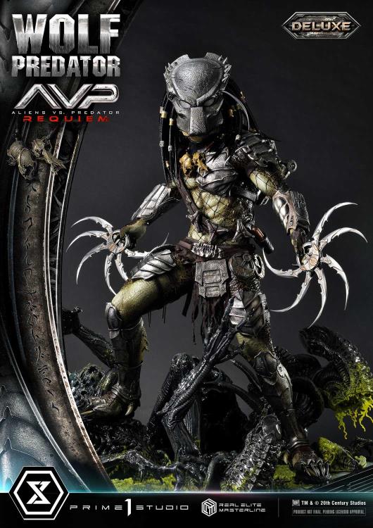 Aliens vs. Predator: Requiem Real Elite Masterline Wolf Predator (Deluxe Ver.) 1/3 Scale Limited Edition Statue (with Bonus) Gallery Image 105