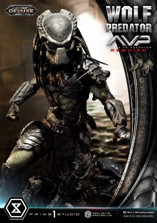 Aliens vs. Predator: Requiem Real Elite Masterline Wolf Predator (Deluxe Ver.) 1/3 Scale Limited Edition Statue (with Bonus) Gallery Image 61