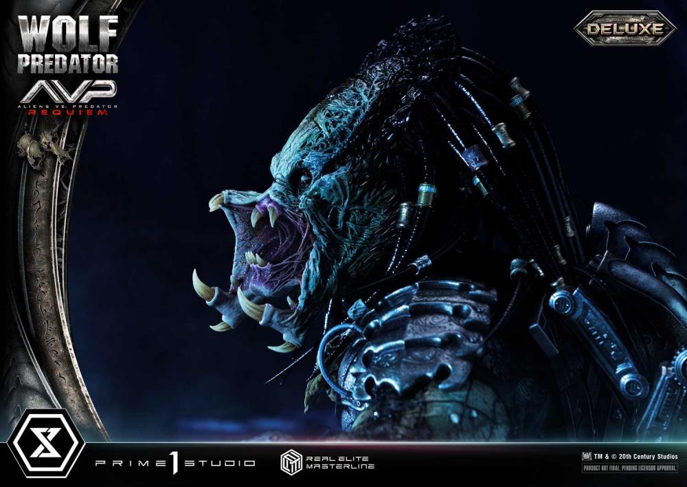 Aliens vs. Predator: Requiem Real Elite Masterline Wolf Predator (Deluxe Ver.) 1/3 Scale Limited Edition Statue (with Bonus) Gallery Image 71