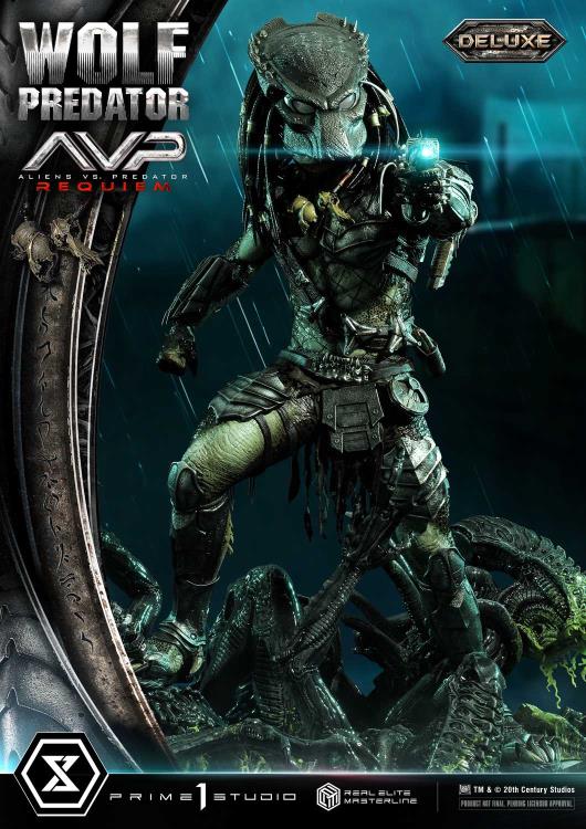 Aliens vs. Predator: Requiem Real Elite Masterline Wolf Predator (Deluxe Ver.) 1/3 Scale Limited Edition Statue (with Bonus) Gallery Image 54