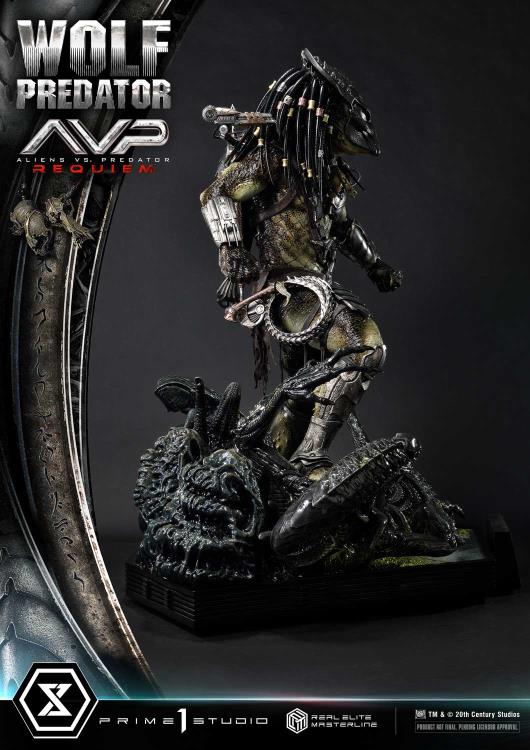 Aliens vs. Predator: Requiem Real Elite Masterline Wolf Predator (Deluxe Ver.) 1/3 Scale Limited Edition Statue (with Bonus) Gallery Image 90