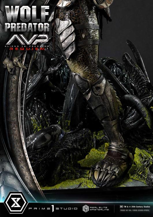 Aliens vs. Predator: Requiem Real Elite Masterline Wolf Predator (Deluxe Ver.) 1/3 Scale Limited Edition Statue (with Bonus) Gallery Image 126