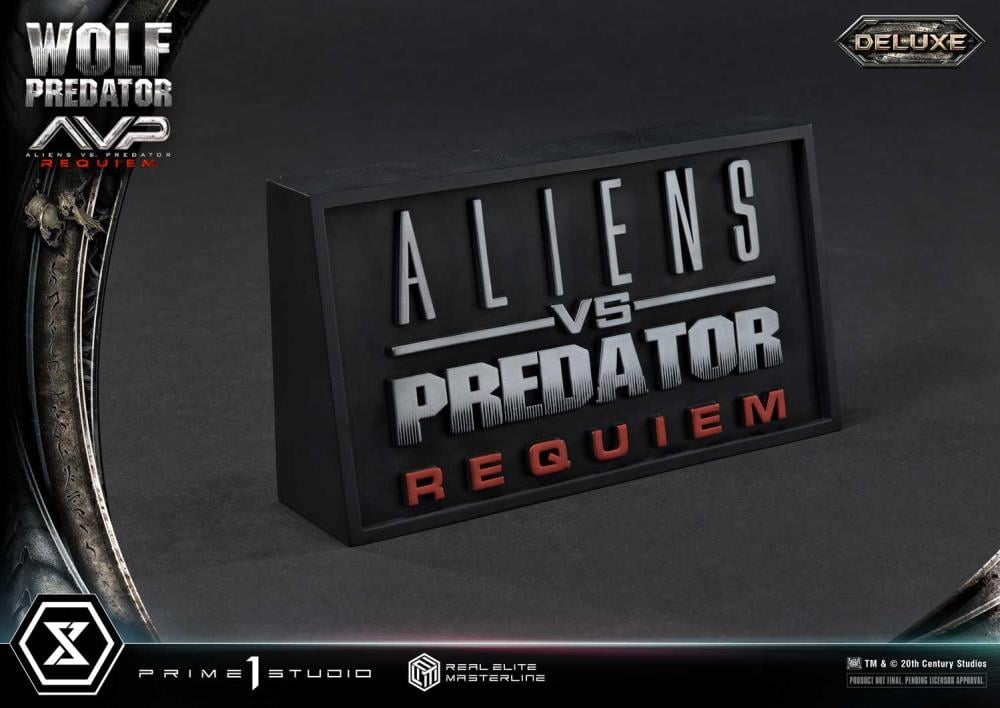 Aliens vs. Predator: Requiem Real Elite Masterline Wolf Predator (Deluxe Ver.) 1/3 Scale Limited Edition Statue (with Bonus) Gallery Image 157