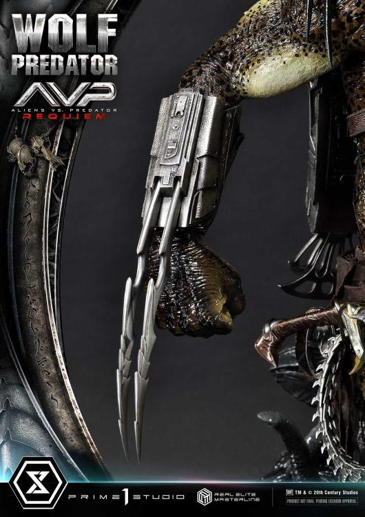 Aliens vs. Predator: Requiem Real Elite Masterline Wolf Predator (Deluxe Ver.) 1/3 Scale Limited Edition Statue (with Bonus) Gallery Image 114