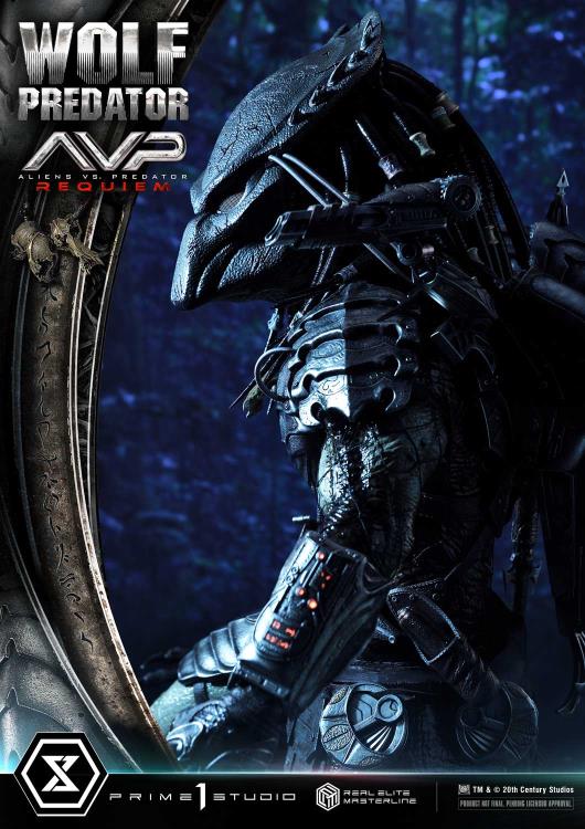 Aliens vs. Predator: Requiem Real Elite Masterline Wolf Predator (Deluxe Ver.) 1/3 Scale Limited Edition Statue (with Bonus) Gallery Image 77