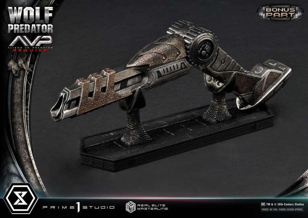 Aliens vs. Predator: Requiem Real Elite Masterline Wolf Predator (Deluxe Ver.) 1/3 Scale Limited Edition Statue (with Bonus) Gallery Image 163